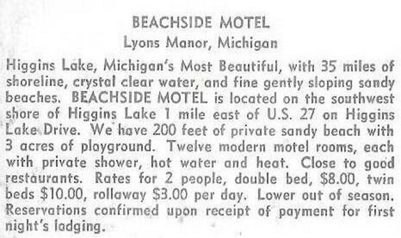 Beachside Motel - Vintage Postcard